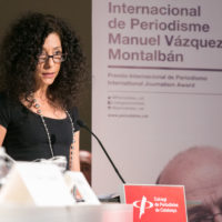 Leila Guerriero, premi Manuel Vazquez Montalban, al Col·Legi de Periodistes