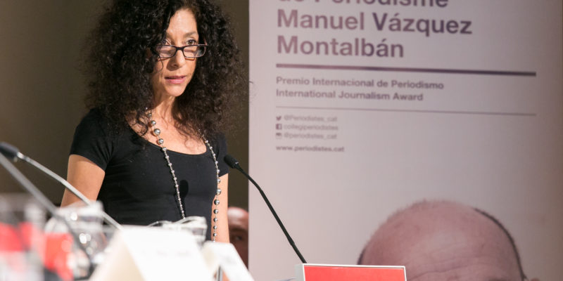 Leila Guerriero, premi Manuel Vazquez Montalban, al Col·Legi de Periodistes