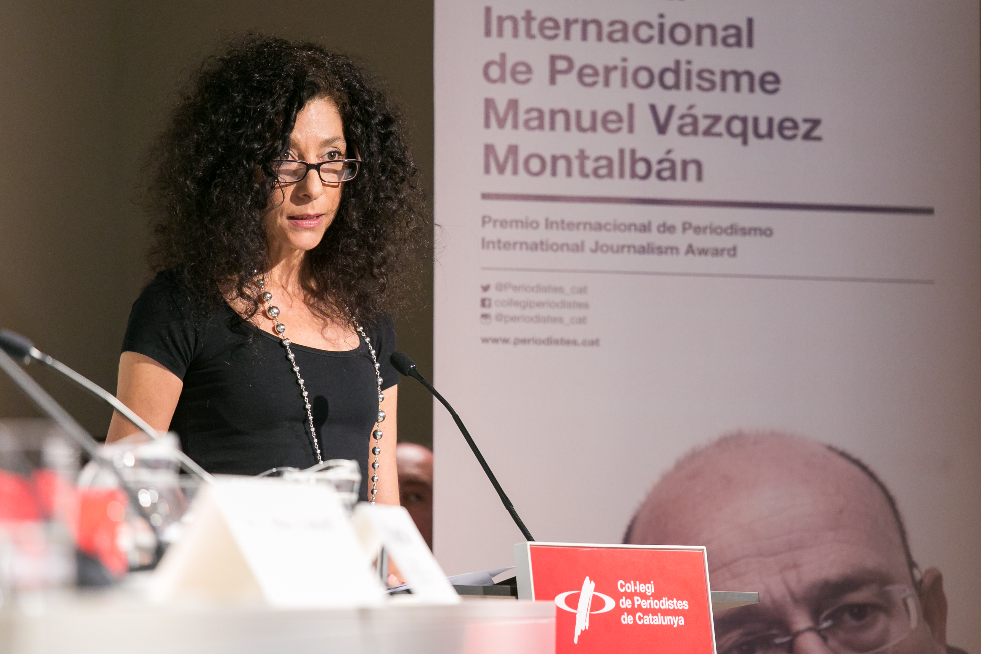 Leila Guerriero, premi Manuel Vazquez Montalban, al Col·Legi de Periodistes