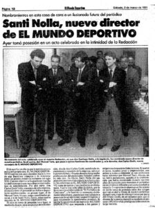 Santi Nolla Mundo Deportivo periodisme esportiu