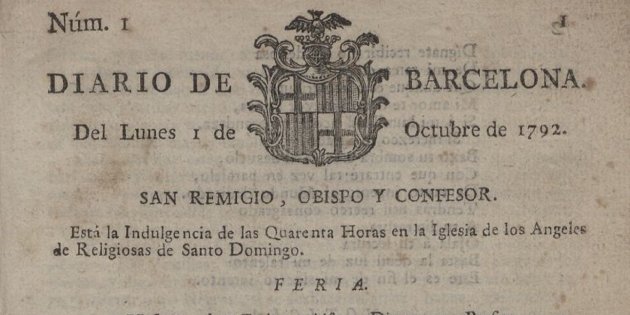 eulalia ferrer Capçalera de l’històric Diario de Barcelona, del qual Eulàlia Ferrer va portar-ne les regnes.