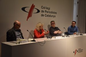 Ramon Besa, Mònica Terribas, Sergi Pàmies i Jordi Osúa, ponent de la segona taula rodona. Foto: Francesc Farré